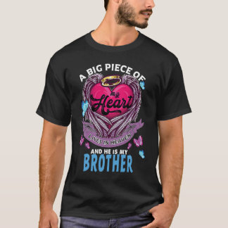 Een groot stuk van mijn hart leeft in de hemel en t-shirt