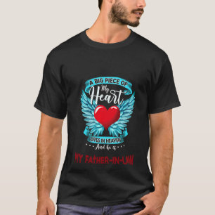 Een groot stuk van mijn hart leeft in de hemel, hi t-shirt