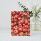 Een groot tomatengewas op de markt briefkaart (Staand voorkant)