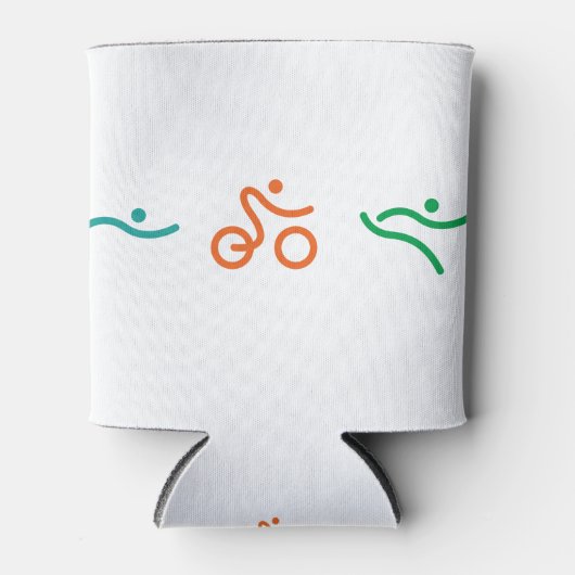 Een groot Triathlon cadeau voor je vriend of famil Blikjeskoeler (Voorkant)