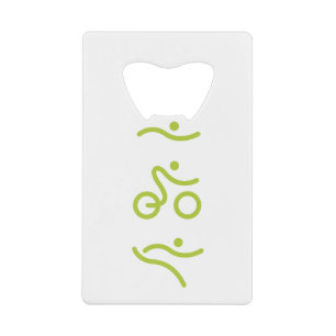Een groot Triathlon cadeau voor je vriend of famil Creditkaart Flessenopener