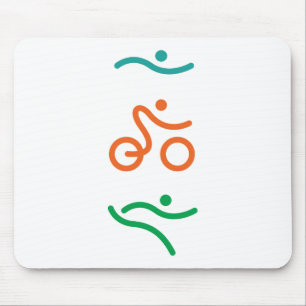 Een groot Triathlon cadeau voor je vriend of famil Muismat