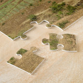 Een groot uitzicht op een grote rotsberg legpuzzel (Zijkant)