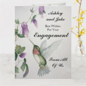 Een groot Verloving voor de bruiloft van ons allem Kaart (Gele Bloem)