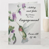 Een groot Verloving voor de bruiloft van ons allem Kaart (Voorkant)