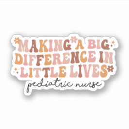 Een groot verschil maken in kleine levenden verple sticker