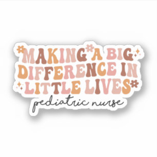 Een groot verschil maken in kleine levenden verple sticker