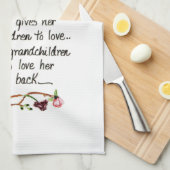 Een grootmoeder is een roos met een zeer speciale  theedoek (Quarter Fold)