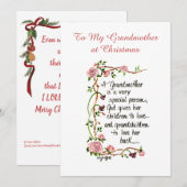 Een grootmoeder is een speciale Florentijnse tekst Feestdagenkaart (Voorkant / Achterkant)