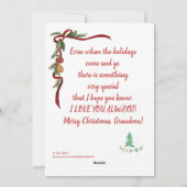 Een grootmoeder is een speciale Florentijnse tekst Feestdagenkaart (Achterkant)