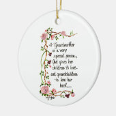 Een grootmoeder is een speciale Florentijnse tekst Keramisch Ornament (Links)