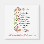 Een grootmoeder is een zeer speciale persoon magneet (Voorkant)