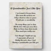 Een grootmoeder net als jij plaque fotoplaat (voorkant)