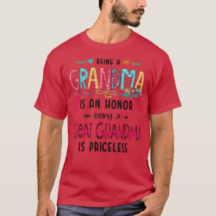 Een grootmoeder zijn is een eer om grootmoeder te t-shirt
