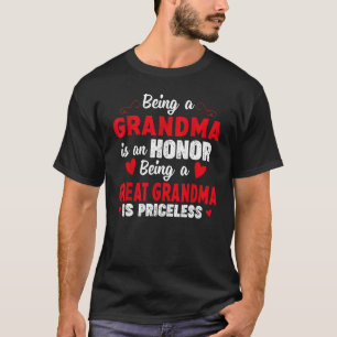 Een grootmoeder zijn is een eer om grootmoeder te t-shirt