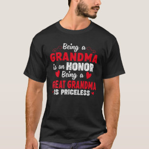 Een grootmoeder zijn is een eer om grootmoeder te t-shirt