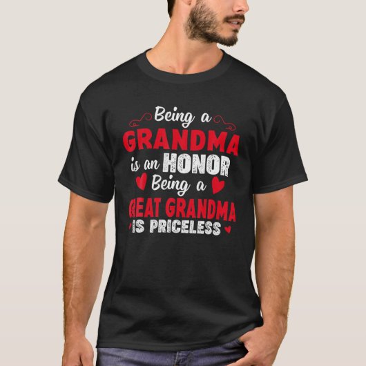 Een grootmoeder zijn is een eer om grootmoeder te t-shirt (Voorkant)