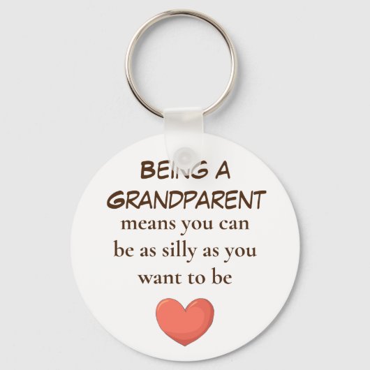 Een grootouderlijk sleutelhanger zijn (Voorkant)