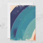 EEN Groovy Babe 1e Verjaardag Groovy One Daisy Kaart (Achterkant)