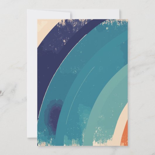 EEN Groovy Babe 1e Verjaardag Groovy One Daisy Kaart (Achterkant)