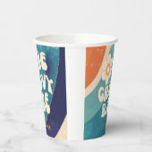 EEN Groovy Babe 1e Verjaardag Groovy One Papieren Bekers (Links)