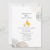 Een groovy chick boho eerste verjaardagsfeest kaart (Voorkant)