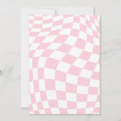 Een Groovy Chick Spring Daisy 1e verjaardagsfeestj Kaart (Achterkant)