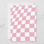 Eén Groovy Kuiken Lente Daisy 1e Verjaardagsfeestj Kaart (Achterkant)