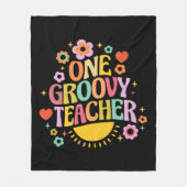 Een groovy leraar fleece deken (Voorkant)