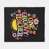 Een groovy leraar fleece deken (Voorkant (Horizontaal))