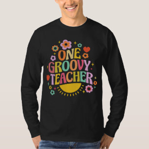 Een groovy leraar t-shirt