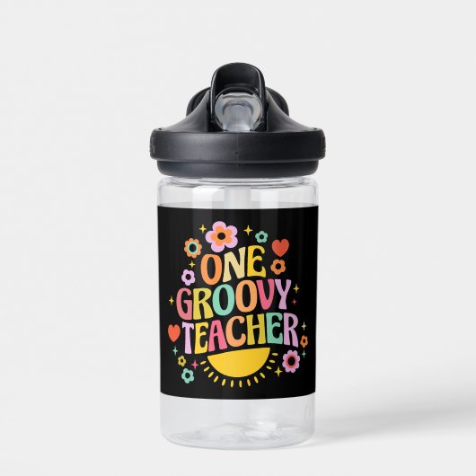 Eén groovy leraar waterfles (Voorkant)