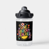 Eén groovy leraar waterfles (Achterkant)