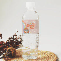 Een Groovy Meisje Retro Regenboog 1e Verjaardag