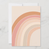 Eén groovy meisje vrede liefde feest regenboog ver kaart (Achterkant)