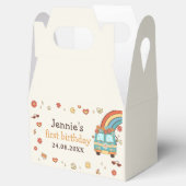 Een Groovy Retro Regenboog 1e Verjaardag Bedankdoosjes (Geopend)