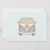 Een Groovy Retro Regenboog 1e Verjaardagsfeestfoto Kaart (Achterkant)