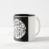 Een Groovy Rock and Roll 60s geïnspireerde Mok (Voorkant rechts)