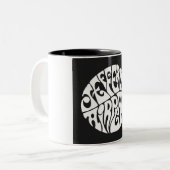 Een Groovy Rock and Roll 60s geïnspireerde Mok (Voorkant links)