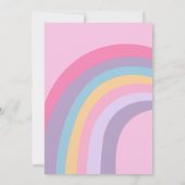 Eén Groovy Year Peace Love Party Rainbow Birthday Kaart (Achterkant)