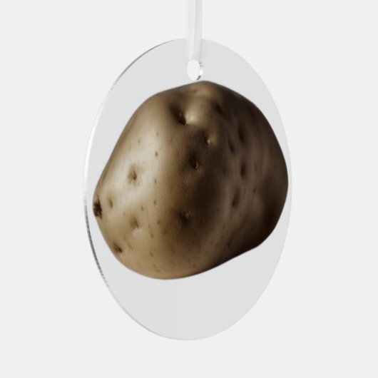 Een grote aardappel metalen ornament (Voorkant Rechts)