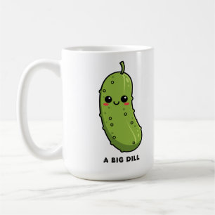 Een grote augurk Schattige komkommer grap Fun citr Koffiemok