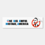ÉÉN GROTE AWFUL MISTAKE, AMERIKA BUMPERSTICKER (Voorkant)