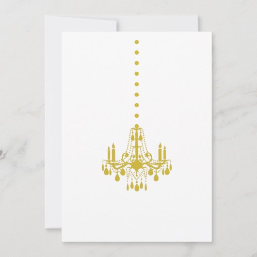 Een grote balruimte sparen de Datum (geel) Save The Date (Achterkant)