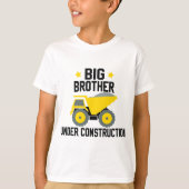 Een grote broer in aanbouw Zwangerschap Aankondigi T-shirt (Voorkant)