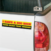 EEN GROTE BUMPERSTICKER (Op Truck)