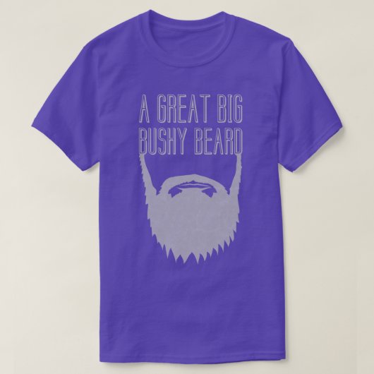 Een grote Bushy Beard 2 T-shirt (Design voorkant)