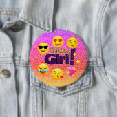 Een grote Button met Ombre Sparkles (In situ)