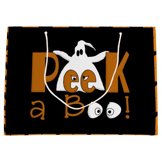 Een grote cadeautas van Halloween Ghost (Voorkant)