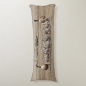 Een grote Canadese ganzenfamilie Lichaamskussen (Voorkant Verticaal)